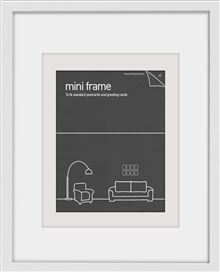 Deluxe Frame - White - Fits up to 18x23cm Print