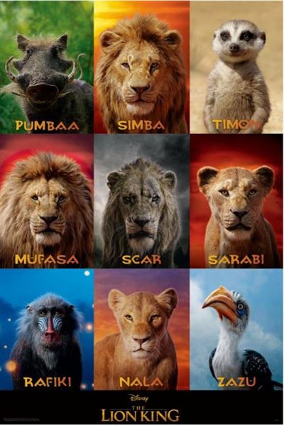 The Lion King (Live Action) - Character Grid