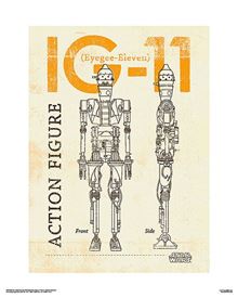 The Mandalorian TV - IG-11 Figure - 40 x 50 Print