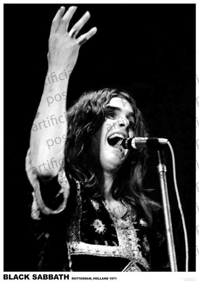 Black Sabbath - Ozzy Osbourne 1971 - Euro Poster