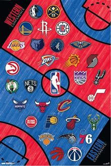 NBA - League logos 22 - Reg Poster