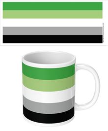 Pride - Aromantic Flag Wrap - White Mug