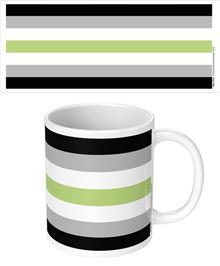 Pride - Agender Flag Wrap - White Mug