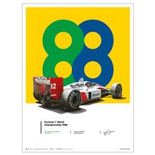 Ayrton Senna - San Marino GP 1988 - 60 x 80 Print