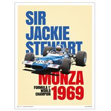 Sir Jackie Stewart - Monza 1969 - 60 x 80 Print