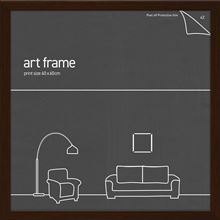 Classic Frame - Rustic Oak - Fits 60x60cm Print