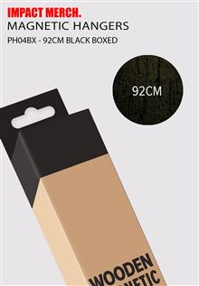 Wooden Hanger 92cm - Black Boxed - Fits Regular Poster 61 x 91.5 Landscape