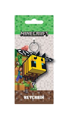 Minecraft - Bee - Moulded Keyring