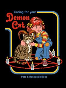 Steven Rhodes - Demon Cat - 30 x 40 Print