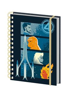 The Fantastic Four - Characters Grid - A5 Wiro Notebook