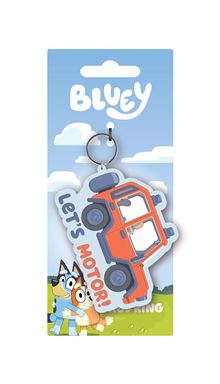 Bluey - Lets Motor - Moulded Keyring  - Independent Retail Only