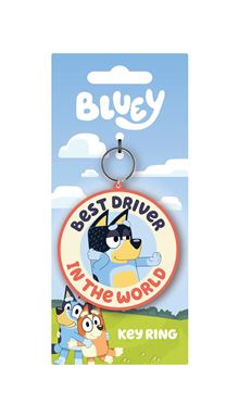 Bluey - Best Driver - Moulded Keyring  - Independent Retail Only
