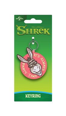 Shrek - Donkey Party Time - Moulded Keyring