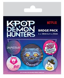 KPop Demon Hunters - Derpy Multi - Badge Mixed 5 Pack