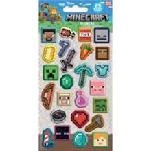 Minecraft - Assortment - Reuseable Puffy Stickers