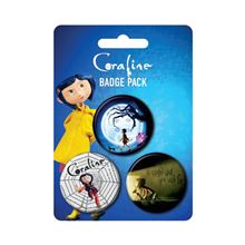 Coraline - Key Art - Badge 3 Pack