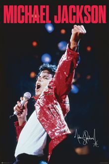 Michael Jackson - Red Jacket - Reg Poster